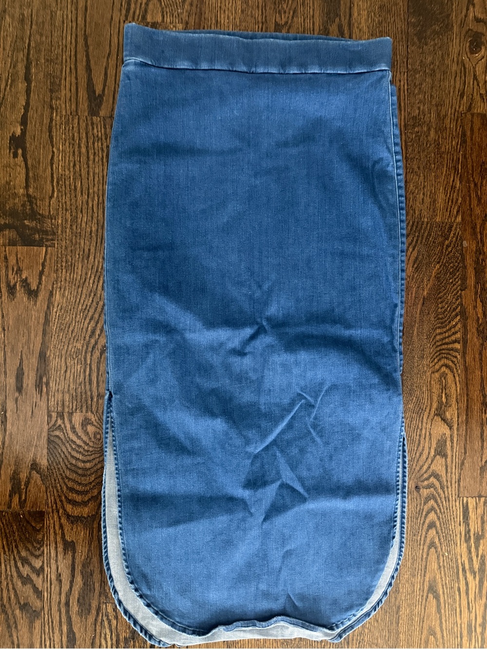 FRANK & EILEEN Donegal Unforgettable Denim Jean Skirt 1977 Medium Wash Grinding - Picture 3 of 6